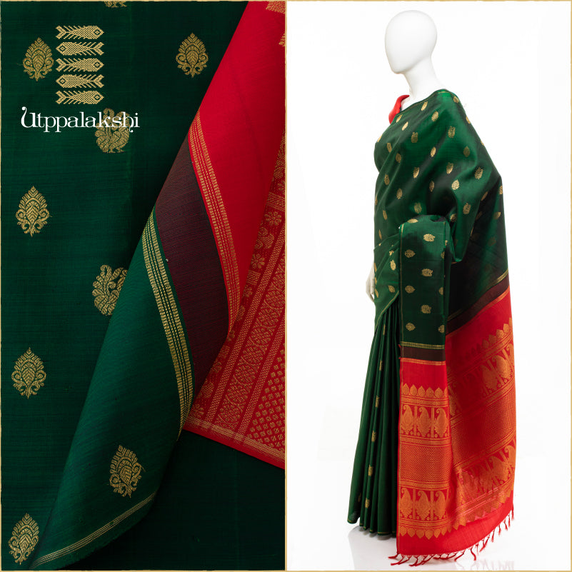 UTPPALAKSHI KANJIVARAM SILK SAREE – CODE: JU22SCS473