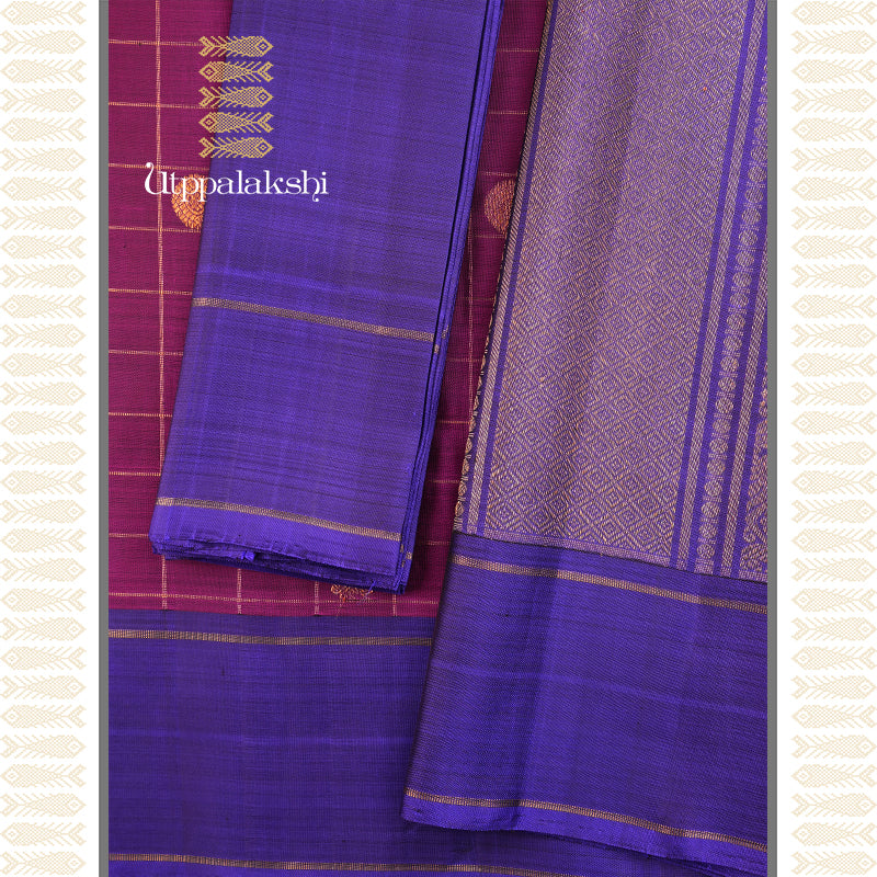 Woven on the sacred looms of Kanchipuram Silk Saree