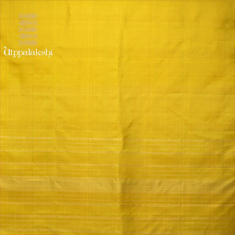 UTPPALAKSHI KANJIVARAM SILK DUPATTA OLIVE GREEN WITH SIMPLE ZARI LINES