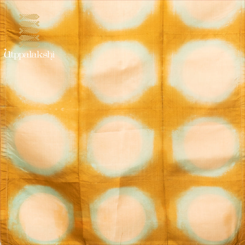 UTPPALAKSHI KANJIVARAM SILK STOLE DUPATTA OFF WHITE AND BROWN BATIK