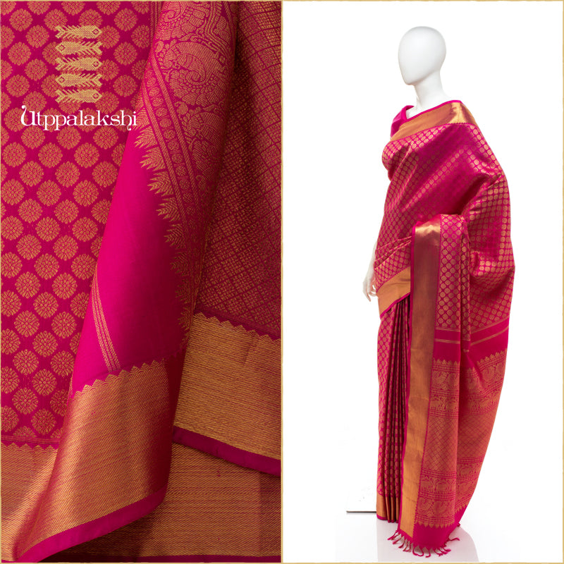 UTPPALAKSHI KANJIVARAM SILK SAREE – CODE:D21SCS1605